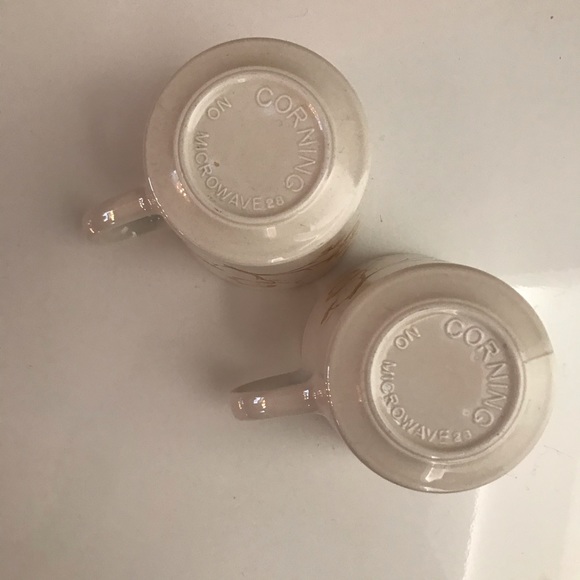 2pc Vintage Corning Mugs w/ China Blossoms - Picture 10 of 13